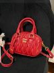 Женская сумка кросс-боди Miu miu 18119 красная Женская сумка кросс-боди Miu miu 18119 красная