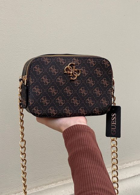 Жіноча сумка Guess крос-боді коричнева Жіноча сумка Guess крос-боді коричнева