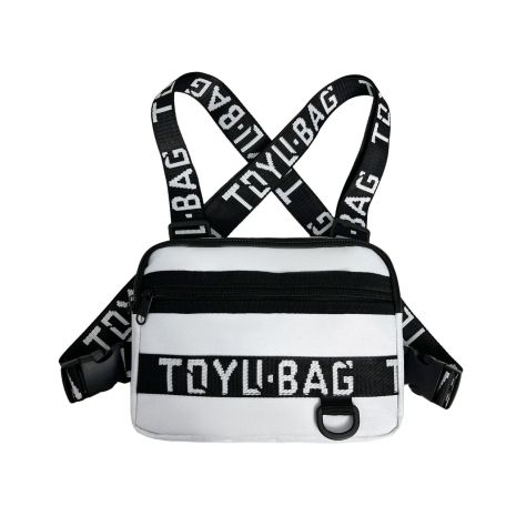 Нагрудная сумка TOYU BAG 6021 белая серая