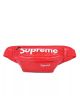 Бананка SUPREME поясная кожаная сумка суприм красная