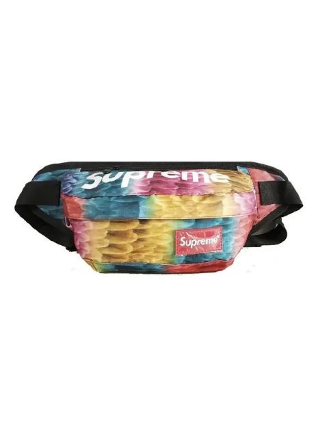 Бананка поясная сумка летняя мужская женская детская суприм supreme разноцветная яркая