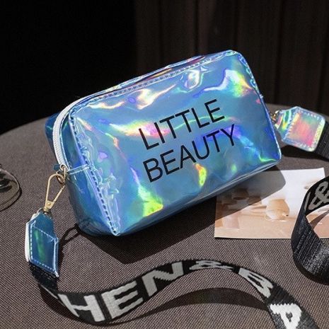 Женская голографическая сумка через плечо детская сумка LITTLE BEAUTY синяя голубая Женская голографическая сумка через плечо детская сумка LITTLE BEAUTY синяя голубая