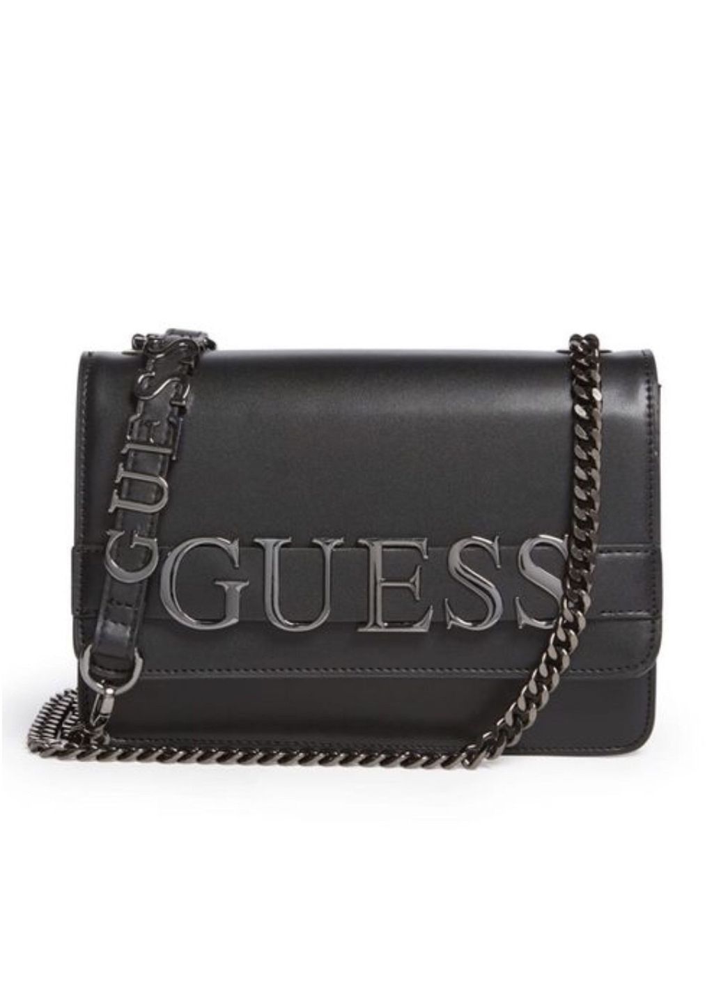 Женская сумка кросс-боди на цепочке Guess 19GF-329 черная Женская сумка кросс-боди на цепочке Guess 19GF-329 черная