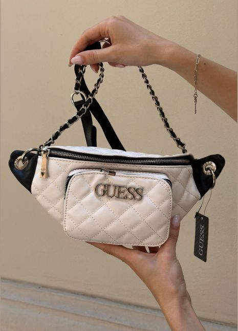 Женская бананка Guess белая