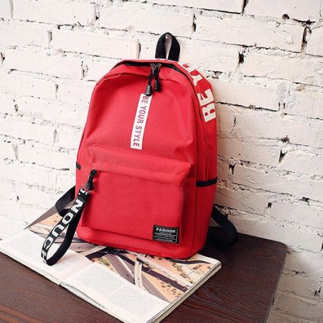 Рюкзак великий BE YOUR STYLE чоловічий жіночий дитячий шкільний портфель червоний Рюкзак великий BE YOUR STYLE чоловічий жіночий дитячий шкільний портфель червоний