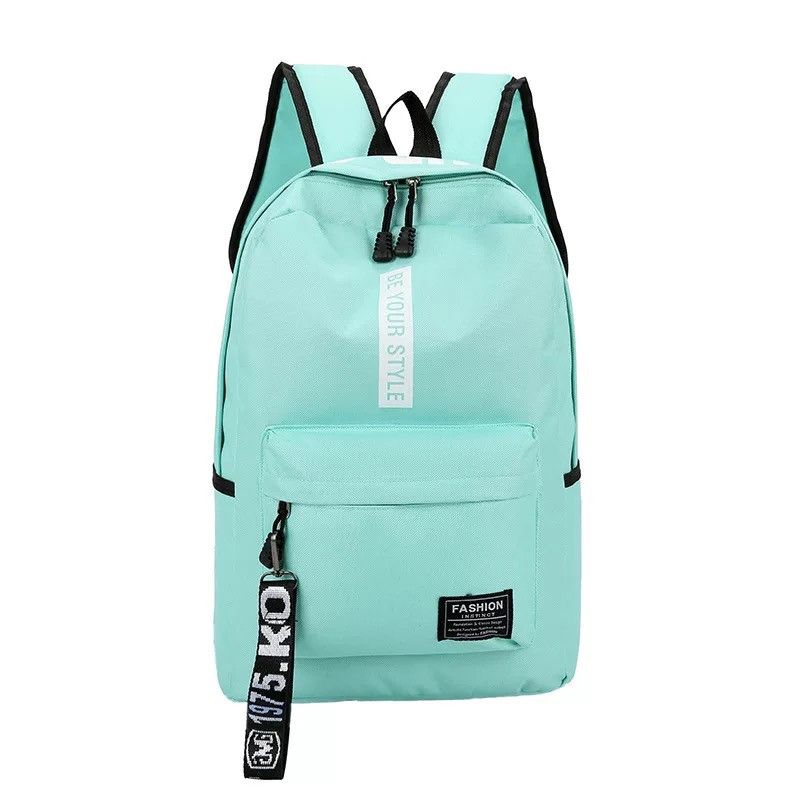 Рюкзак большой BE YOUR STYLE мужской женский детский школьный портфель бирюзовый Рюкзак большой BE YOUR STYLE мужской женский детский школьный портфель бирюзовый
