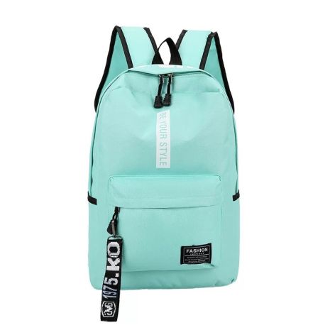 Рюкзак великий BE YOUR STYLE чоловічий жіночий дитячий шкільний портфель бірюзовий Рюкзак великий BE YOUR STYLE чоловічий жіночий дитячий шкільний портфель бірюзовий