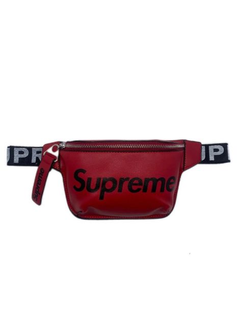Бананка SUPREME поясная сумка суприм красная