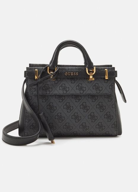 Женская сумка Guess 088 с двумя ручками серая