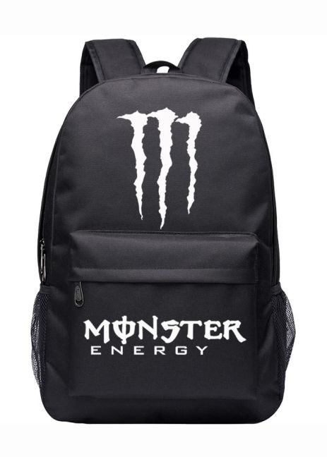 Фосфорный рюкзак Monster школьный портфель черный Фосфорный рюкзак Monster школьный портфель черный