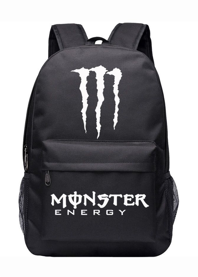 Фосфорный рюкзак Monster школьный портфель черный Фосфорный рюкзак Monster школьный портфель черный