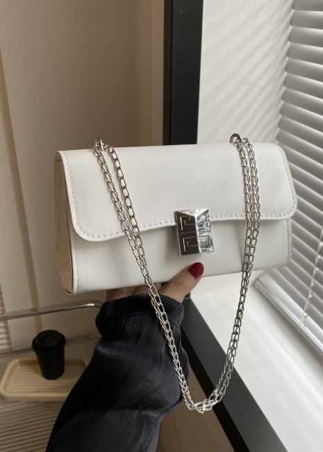 Женская сумка 1578 кросс-боди белая