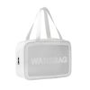 Женская косметичка органайзер WASHBAG BIG с двумя ручками белая