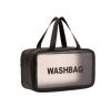 Женская косметичка органайзер WASHBAG MEDIUM с двумя ручками черная