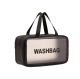 Женская косметичка органайзер WASHBAG MEDIUM с двумя ручками черная
