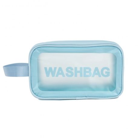 Женская косметичка органайзер WASHBAG MEDIUM с одной ручкой голубая Женская косметичка органайзер WASHBAG MEDIUM с одной ручкой голубая