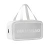 Женская косметичка органайзер WASHBAG MEDIUM с двумя ручками белая