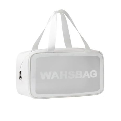 Женская косметичка органайзер WASHBAG MEDIUM с двумя ручками белая Женская косметичка органайзер WASHBAG MEDIUM с двумя ручками белая