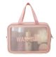 Женская косметичка органайзер WASHBAG BIG с двумя ручками розовая
