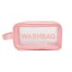 Женская косметичка органайзер WASHBAG MEDIUM с одной ручкой розовая
