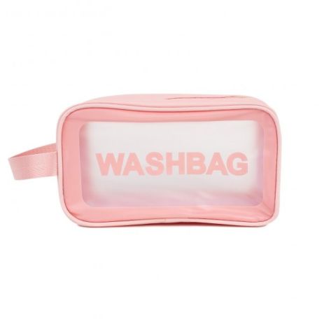 Женская косметичка органайзер WASHBAG SMALL с одной ручкой розовая Женская косметичка органайзер WASHBAG SMALL с одной ручкой розовая