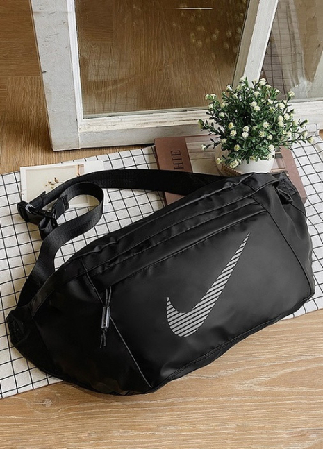 Бананка большая Nike поясная сумка найк 1704 черная