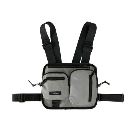 Нагрудная сумка 6013 CHESTBAG серая