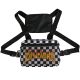 Нагрудная сумка 3025 TOYU BAG черно белая в клетку Нагрудная сумка 3025 TOYU BAG черно белая в клетку
