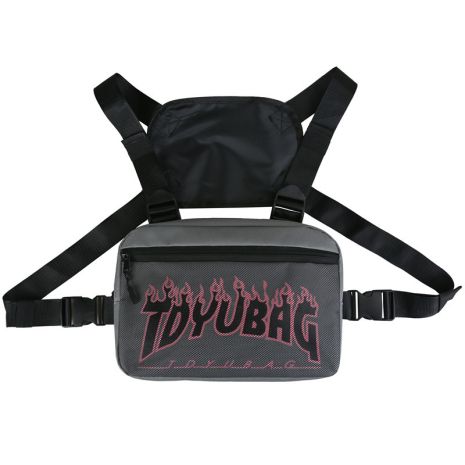 Нагрудная сумка 3025 TOYU BAG серая
