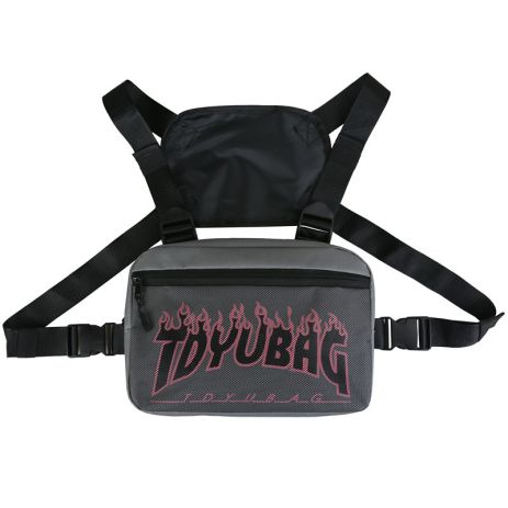 Нагрудная сумка 3025 TOYU BAG серая