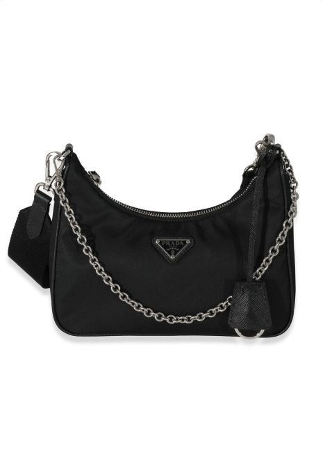 Женская сумка Prada 659 хобо черная