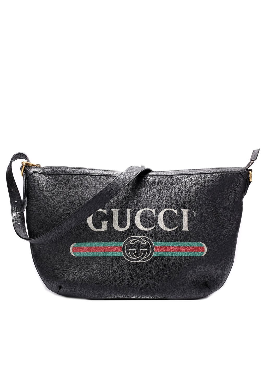 Сумка Gucci кросс-боди хобо большая черная Сумка Gucci кросс-боди хобо большая черная