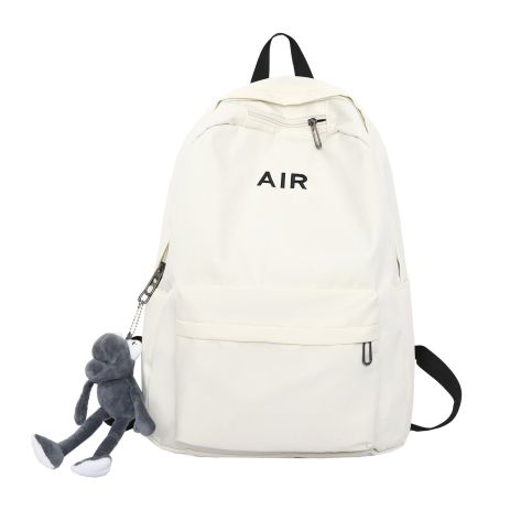 Рюкзак AIR 3296 мужской женский детский школьный портфель белый молочный