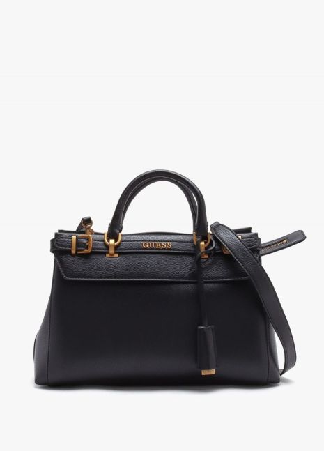 Женская сумка 089 Guess с двумя ручками черная