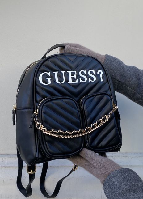 Женский рюкзак 069 Guess черный Женский рюкзак 069 Guess черный