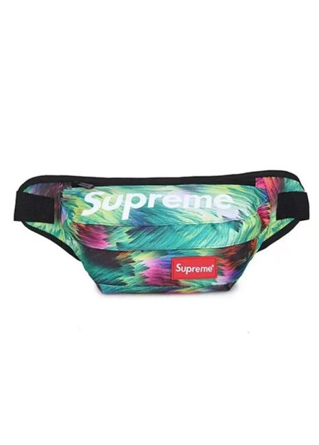 Бананка поясная сумка летняя мужская женская детская суприм supreme разноцветная