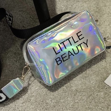 Женская голографическая сумка через плечо детская сумка LITTLE BEAUTY серая белая серебряная Женская голографическая сумка через плечо детская сумка LITTLE BEAUTY серая белая серебряная