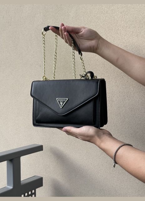 Жіноча сумка Guess 18091 крос-боді через плече чорна