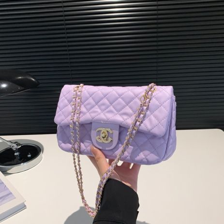 Женская сумка Chanel кросс-боди фиолетовая