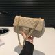 Женская сумка Chanel кросс-боди бежевая