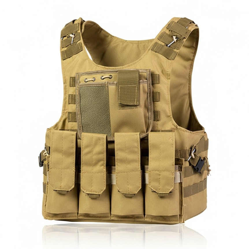 Жилет тактичний плитоноска MOLLE койот Жилет тактичний плитоноска MOLLE койот
