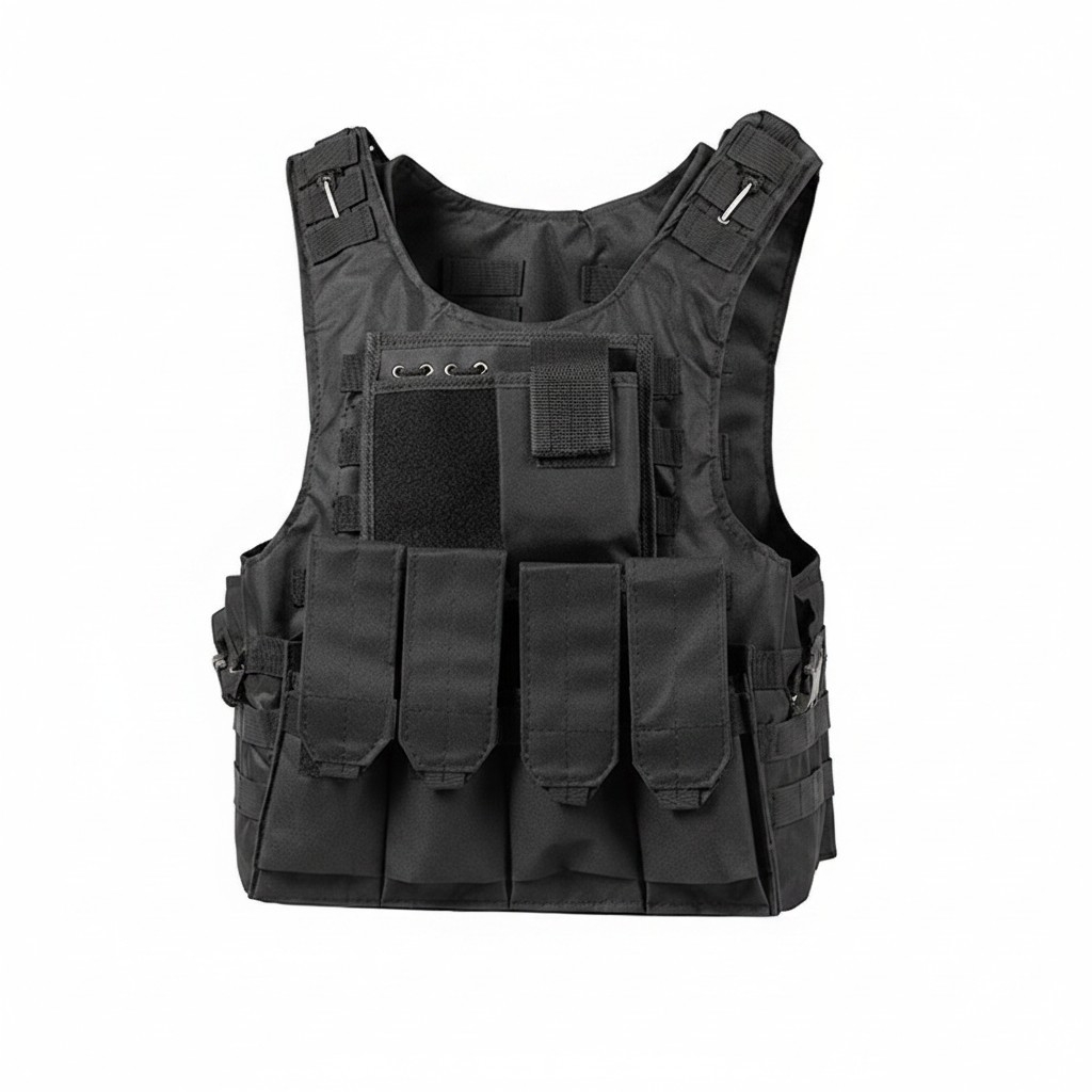 Жилет тактичний плитоноска MOLLE чорний Жилет тактичний плитоноска MOLLE чорний