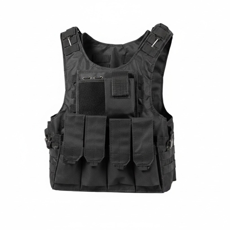 Жилет тактичний плитоноска MOLLE чорний