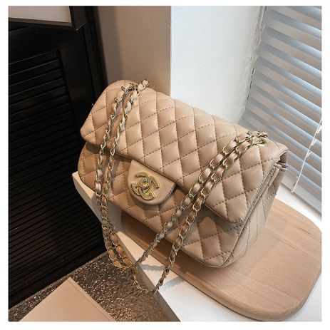 Женская сумка Chanel кросс-боди 6816 бежевая