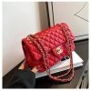 Женская сумка Chanel кросс-боди 6816 красная Женская сумка Chanel кросс-боди 6816 красная