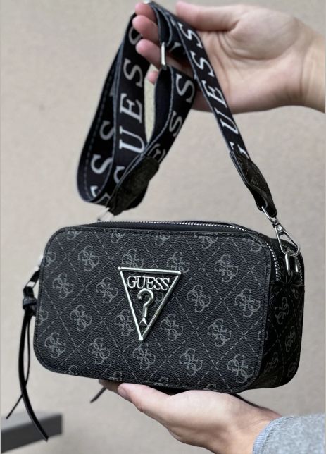 Женская сумка Guess V426 прямоугольная кросс-боди черная