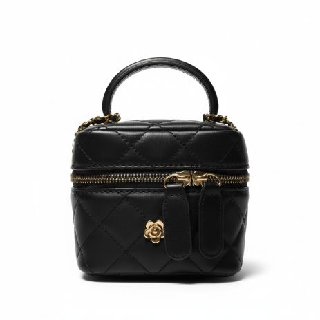 Женская сумка-косметичка маленькая 10660-SMALL Vanity Bag кросс-боди черная