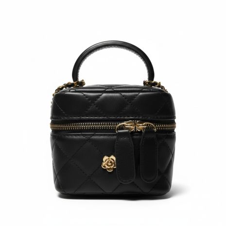 Женская сумка-косметичка маленькая 10660-SMALL Vanity Bag кросс-боди черная