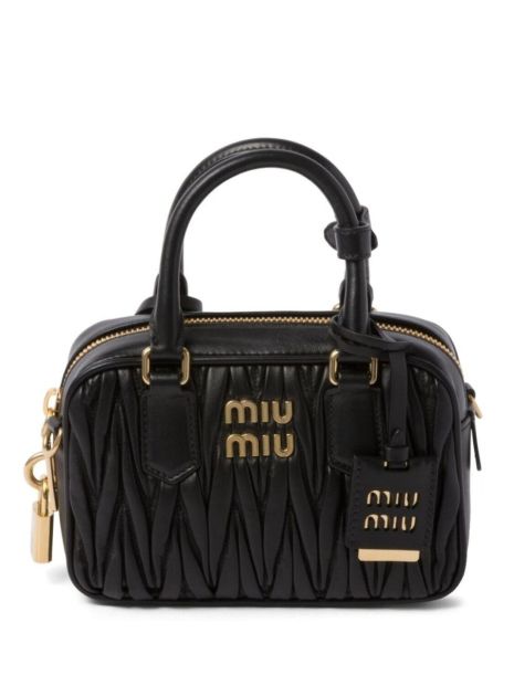 Жіноча сумка крос-боді Miu miu 2310 (19×13×6) чорна