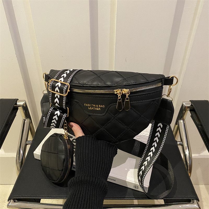 Женская классическая сумка FASHION 10570 бананка кросс-боди на ремешке через плечо черная Женская классическая сумка FASHION 10570 бананка кросс-боди на ремешке через плечо черная